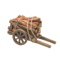 5 Inch Scale Wood Log Cart - Available Now